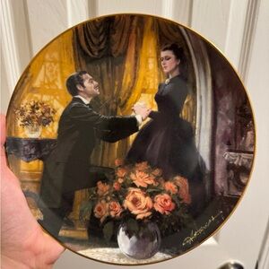 Decorative Plate with Romantic Scene
